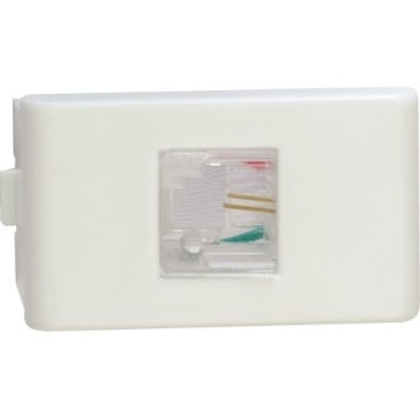 Encontraproduto.com.br - Módulo Tomada Schneider Lunare Polar RJ11 4 Fios