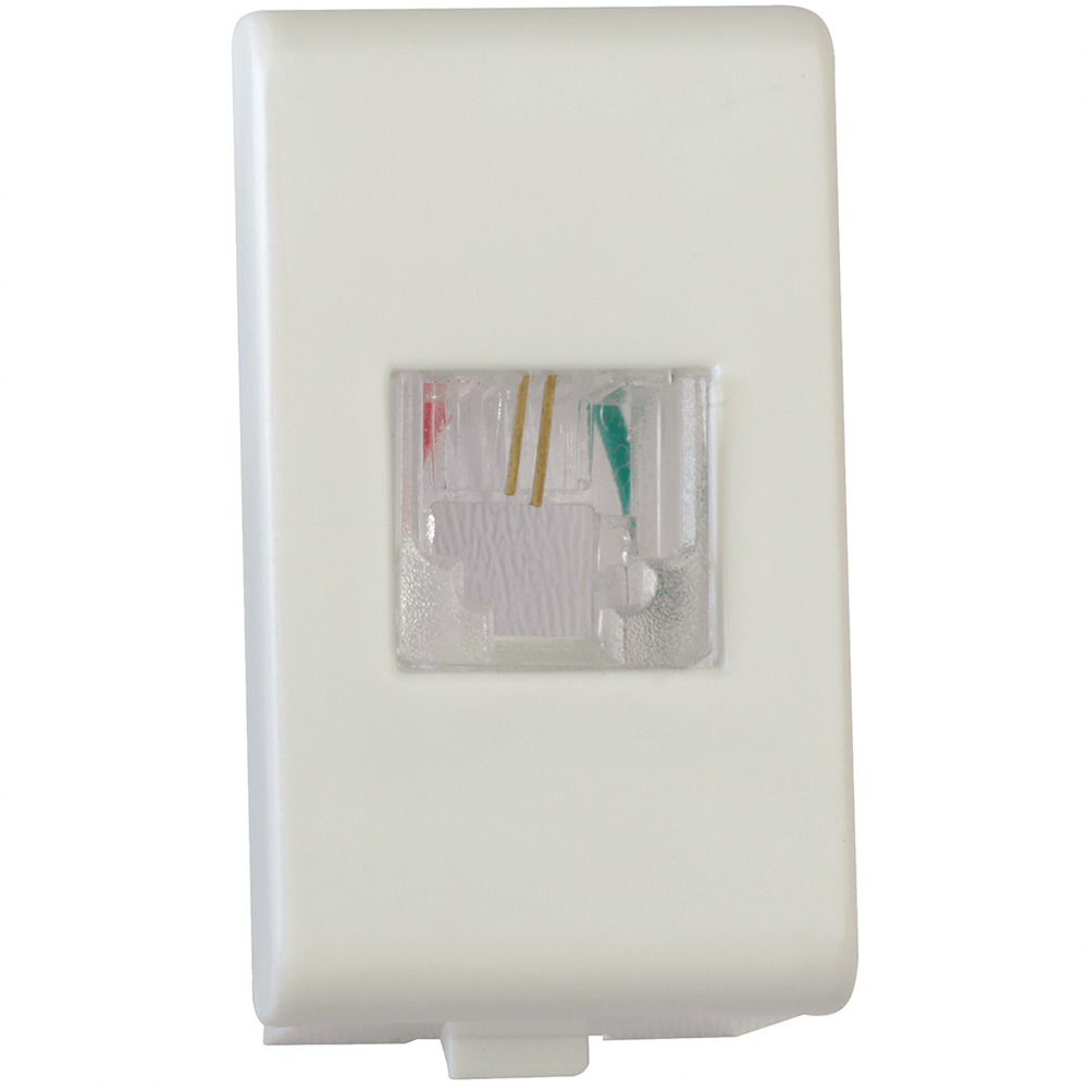 Encontraproduto.com.br - Módulo Tomada Schneider Lunare Polar RJ11 4 Fios
