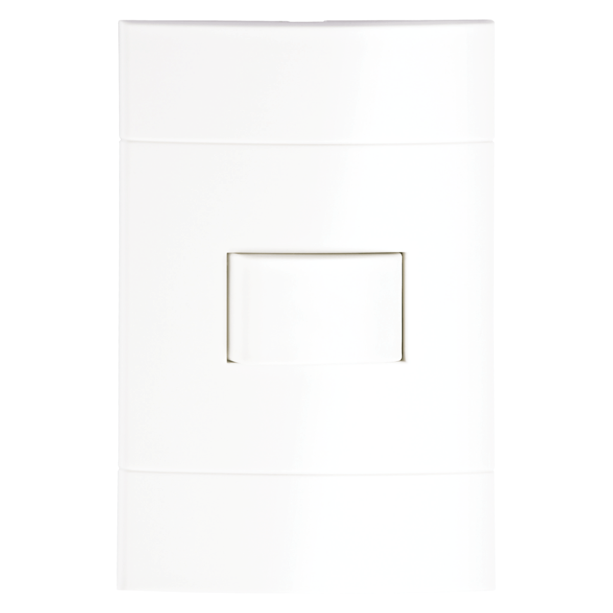 Encontraproduto.com.br - Conjunto Interruptor Simples 10A/250V 4x2 Branco Lunare