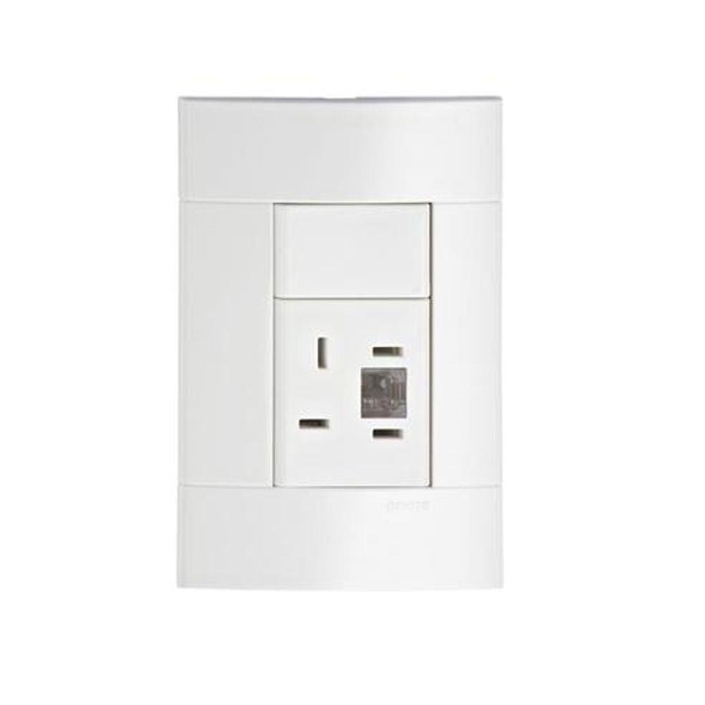 Tomada para Telefone Schneider Lunare Polar RJ11 2 Fios 4X2
