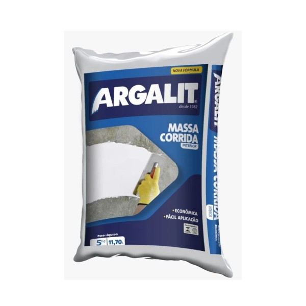 Massa Corrida 5kg - ARGALIT