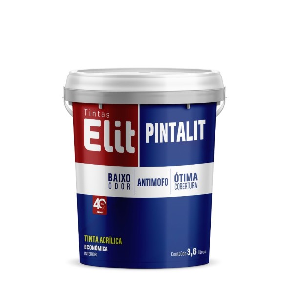 Tinta Acrílica Pintalit Elit Econômico Fosco 3,6l