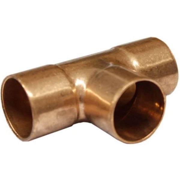 Encontraproduto.com.br - Te de Cobre Sem Anel 22mm - Eluma - 000000000010000132 - Unitário