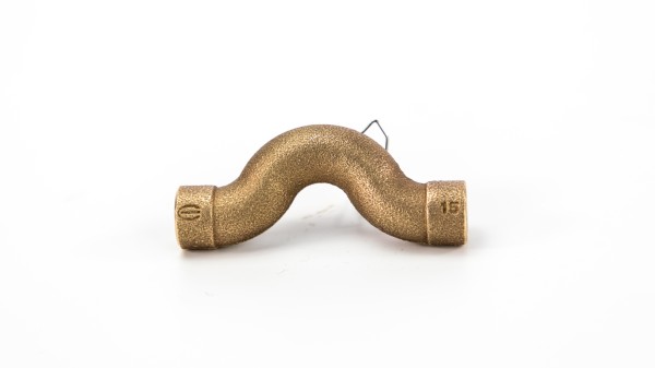 Curva de transposição de bronze sem anel 736 15mm Eluma #10000871