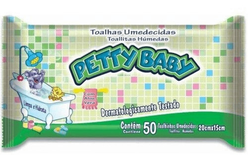 PETTY BABY TOALHAS UMEDECIDAS x 50