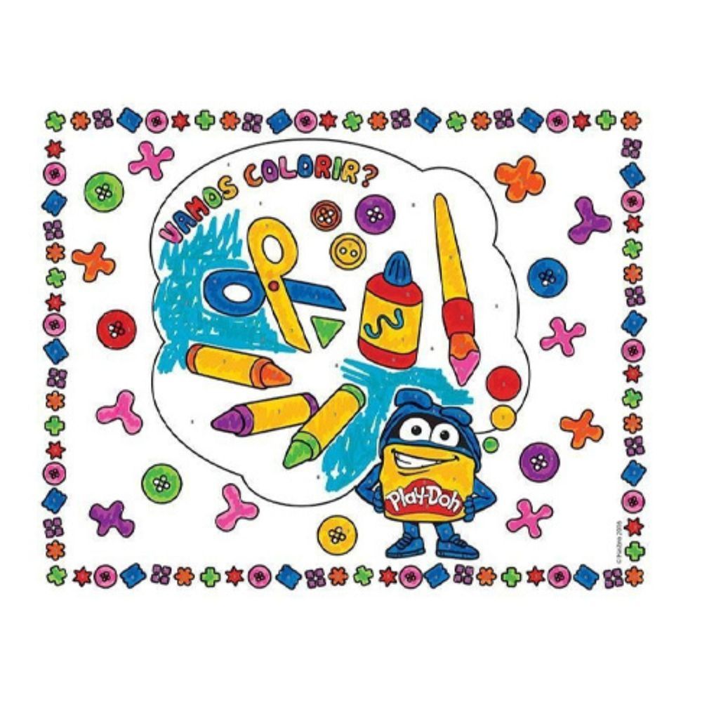 Encontraproduto.com.br - Play-doh Colorindo Com Números E Decore Com Adesivos - Fun