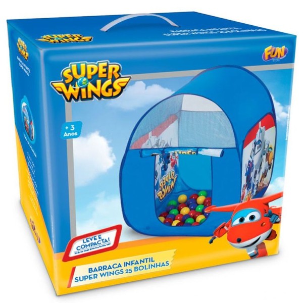Encontraproduto.com.br - Barraca Infantil Super Wings Com 25 Bolinhas Fun
