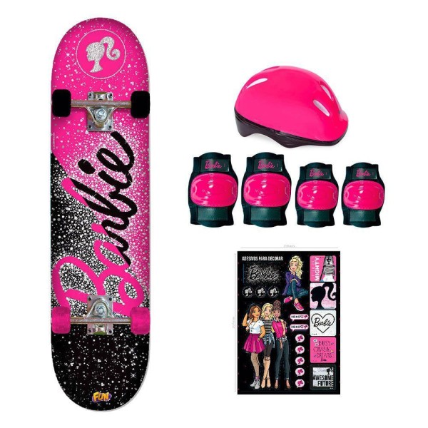 Encontraproduto.com.br - Barbie Skate Com Acessorios  - Fun BARAO
