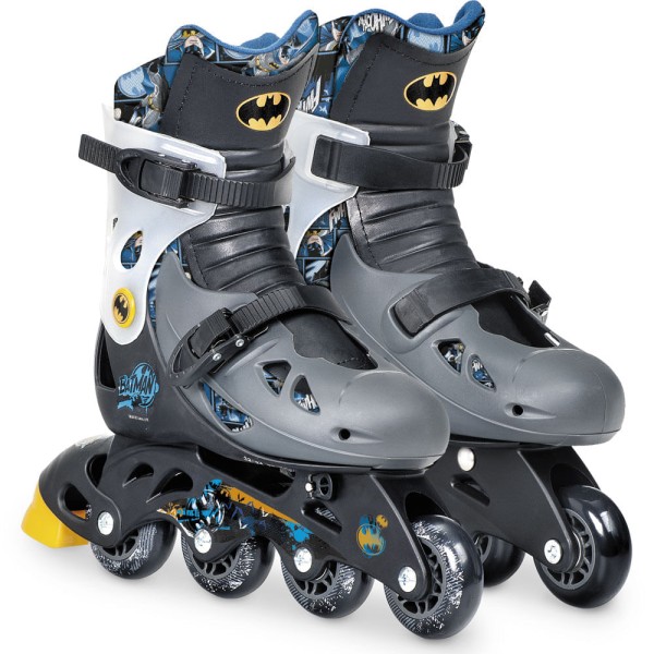 Encontraproduto.com.br - Patins do Batman 80 anos Ajustavel do 33 a 36 com Acessorios BARAO