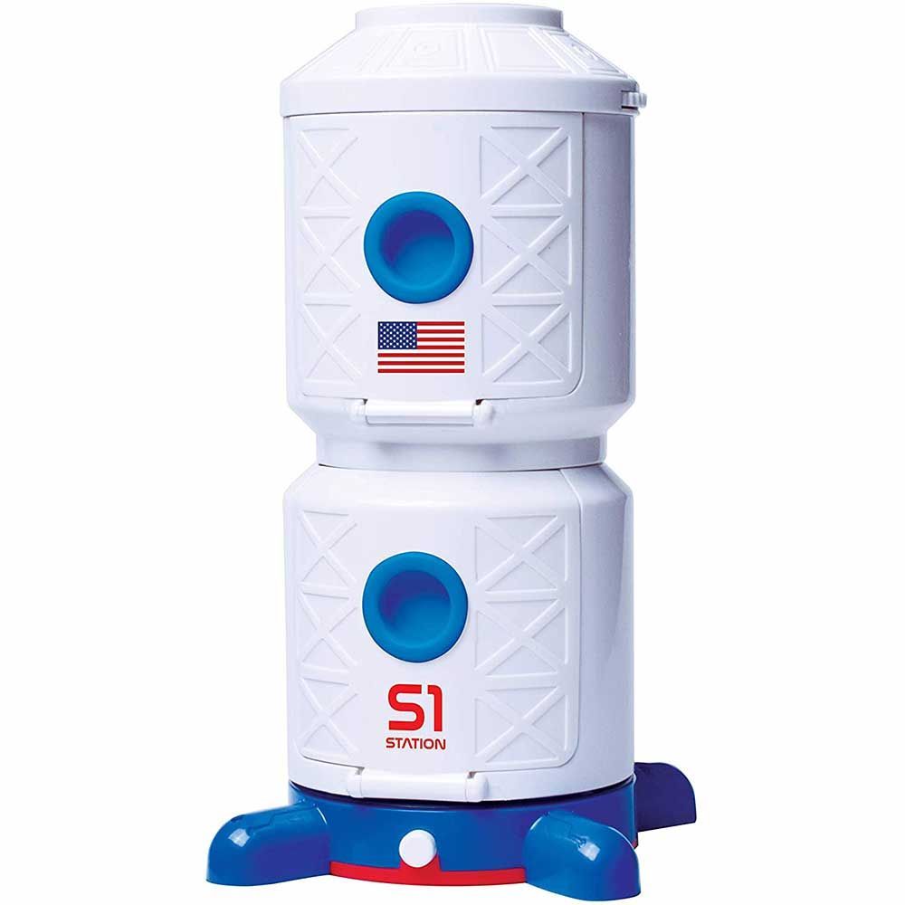 Encontraproduto.com.br - Kit Astronauta - Estação Espacial com Astronauta com Luz - Fun Toys