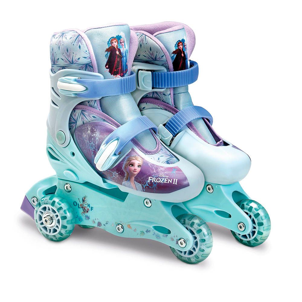Encontraproduto.com.br - Patins 2 em 1 - 3 Rodas Ajustaveis - Frozen II - 29 ao 32 START