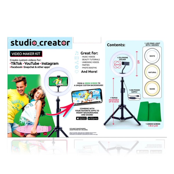 Encontraproduto.com.br - Studio Creator Vídeo Maker Kit Influencer Fun F0056-5