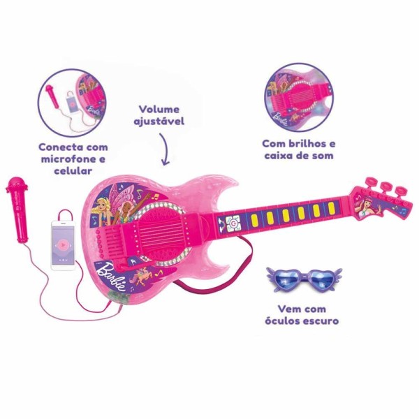Encontraproduto.com.br - Barbie Guitarra Dreamtopia Com Função MP3 - Fun