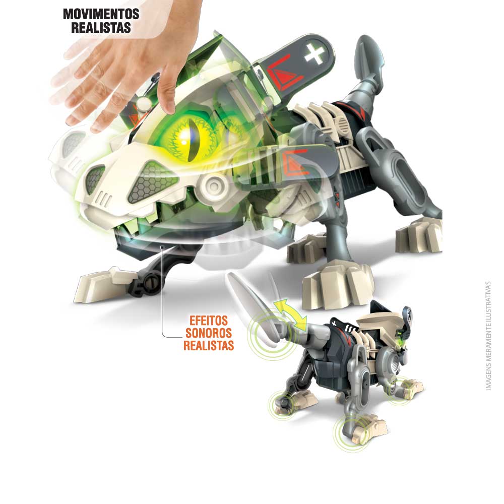 Boneco Articulado - Biopod In Motion - Cinza - Fun