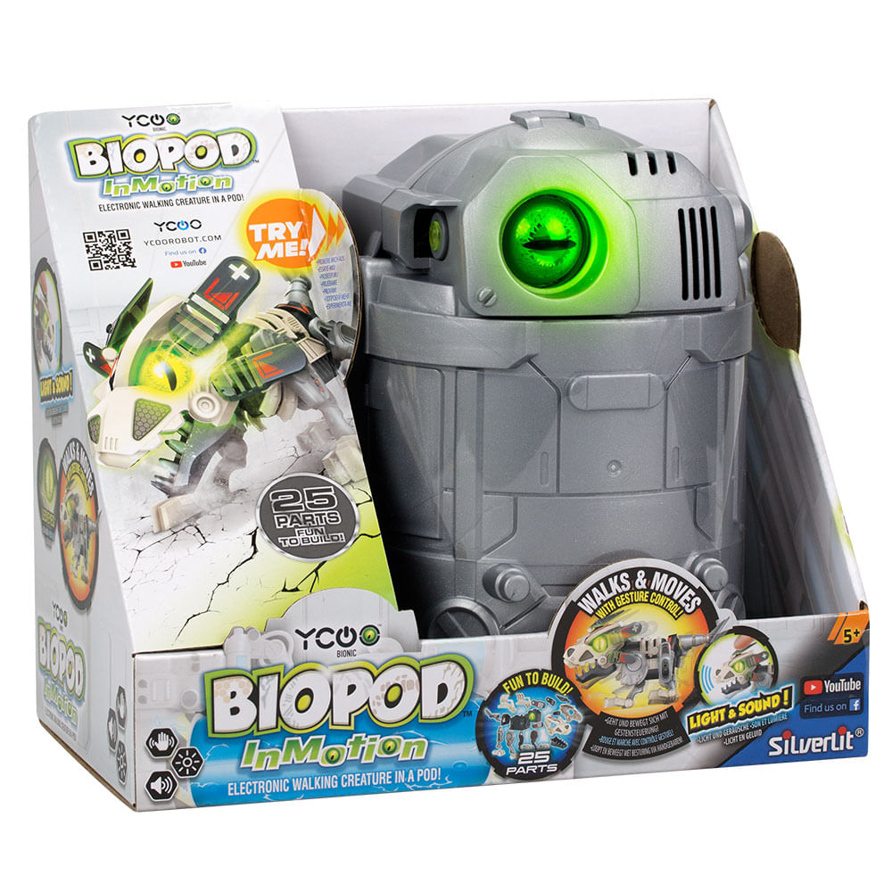 Encontraproduto.com.br - Boneco Articulado - Biopod In Motion - Cinza - Fun
