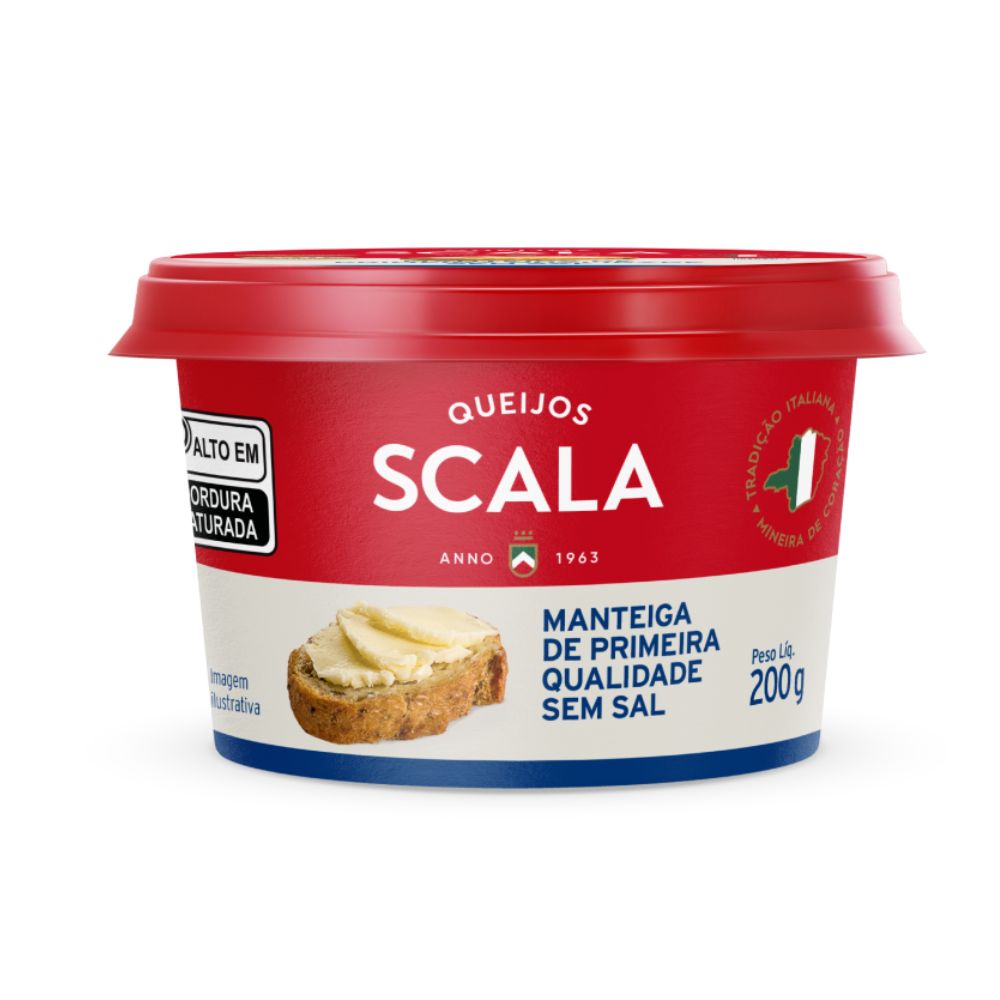 Encontraproduto.com.br - Manteiga sem Sal Scala Pote 200g