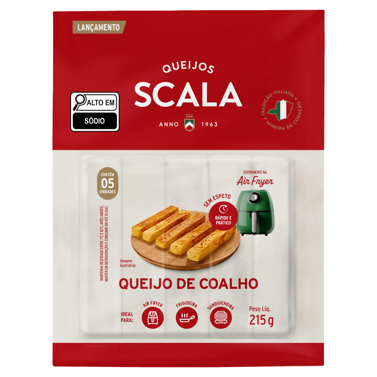 Encontraproduto.com.br - Queijo Coalho Scala Sem Espeto 215g