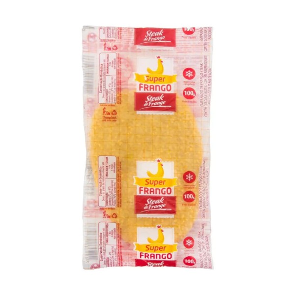 Encontraproduto.com.br - Steak de Frango Super Frango Congelado Pacote com 100g