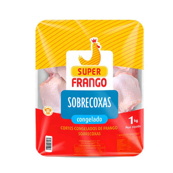 Encontraproduto.com.br - Sobrecoxa de Frango Super Frango Congelada Bandeja com 1kg
