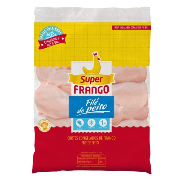 Encontraproduto.com.br - Filé de Peito de Frango Super Frango Iqf 1Kg