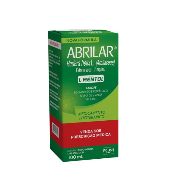 Encontraproduto.com.br - Abrilar 7mg/ml Xarope 100ml + Copo Medidor