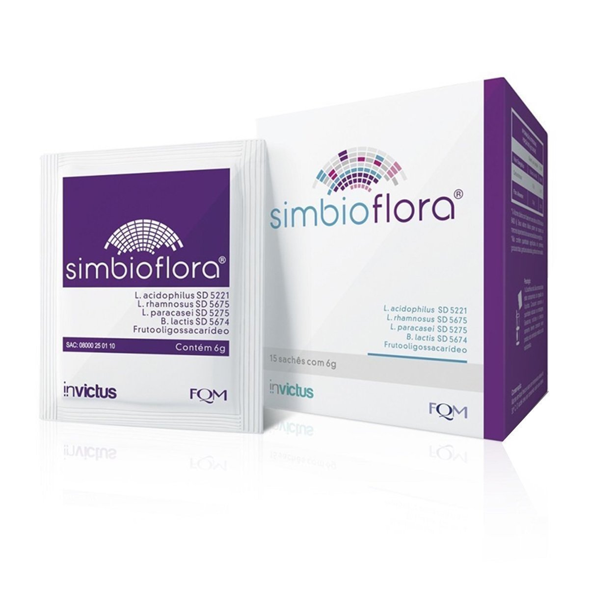 Encontraproduto.com.br - Simbioflora Com 15 Sachês 6g
