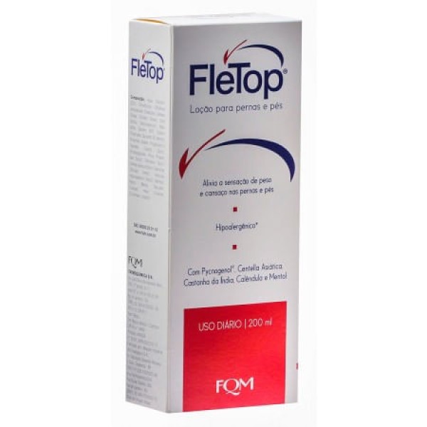 Encontraproduto.com.br - Loção Para Pernas e Pés FleTop 200ml