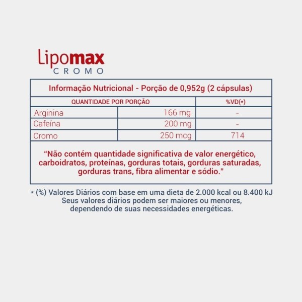 Encontraproduto.com.br - Lipomax Cromo c/60 Cápsulas