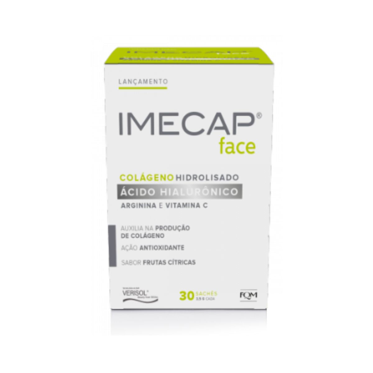 Encontraproduto.com.br - Imecap Face Colágeno +Ácido Hialurônico c/ 30 Sachês