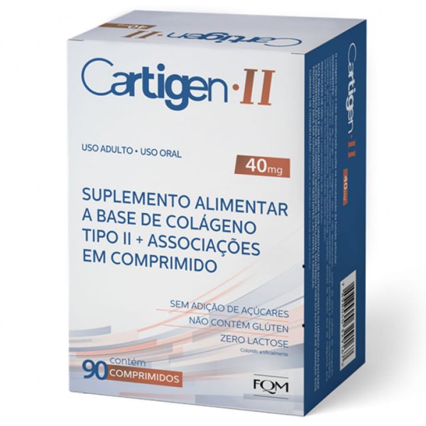 Encontraproduto.com.br - Cartigen Ii 40mg 90 Comprimidos