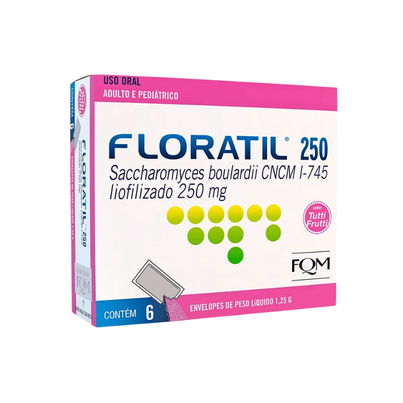 Encontraproduto.com.br - Floratil AT 250mg 6 Envelopes de 1,25g