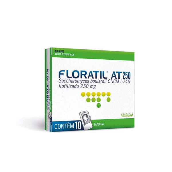 Encontraproduto.com.br - Floratil 250MG Cápsula gelatinosa dura - Caixa com 10 Cápsulas