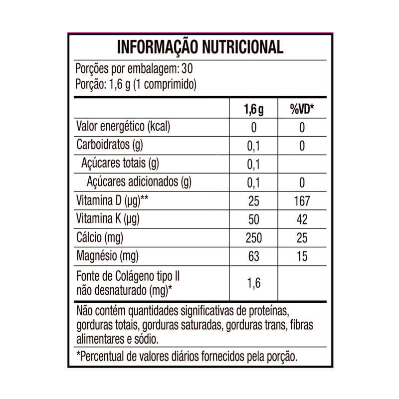 Encontraproduto.com.br - Suplemento Alimentar Calcitran Triflex 30 Comprimidos Revestidos
