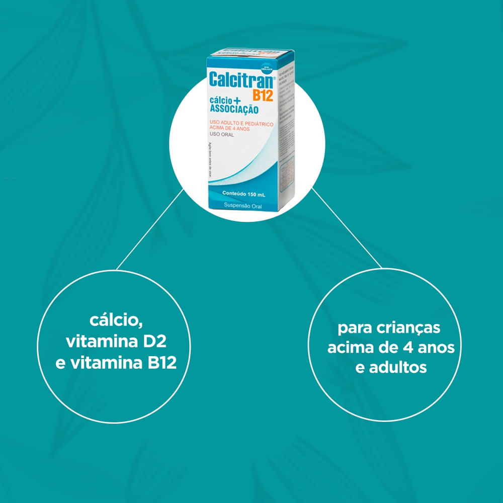 Encontraproduto.com.br - Calcitran Divcom B12 suspensão 150ml