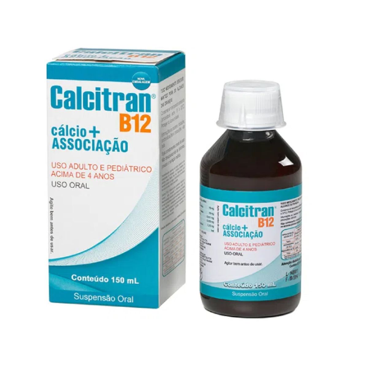 Encontraproduto.com.br - Calcitran Divcom B12 suspensão 150ml