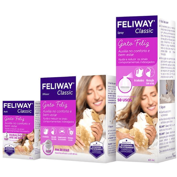 Encontraproduto.com.br - Feliway Classic Refil 48ml Ceva Comportamental Gatos