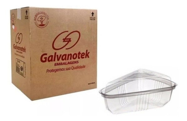 Encontraproduto.com.br - Embalagem Pet P/ Mini Fatia D Torta - Galvanotek G-635 C/400