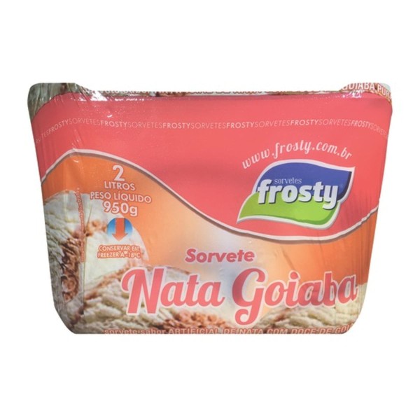 Encontraproduto.com.br - Sorvete Frosty Nata Goiaba Pote 2 L