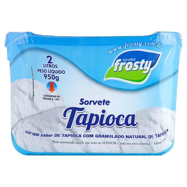 Encontraproduto.com.br - Sorvete Frosty Tapioca Pote com 2L
