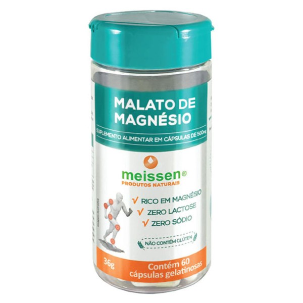 Encontraproduto.com.br - Malato de Magnésio 500mg 60caps - Meissen