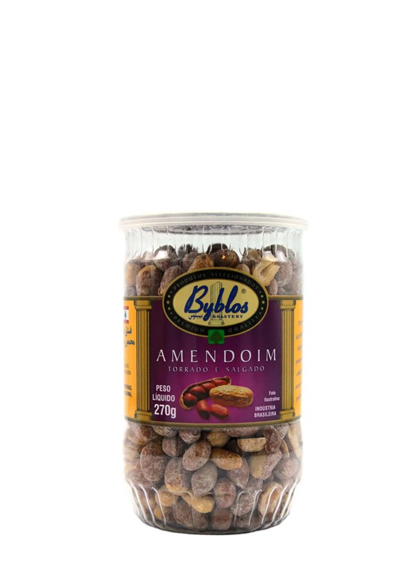 Amendoim Byblos Graudo Torrado e Salgado Pet 270g 786