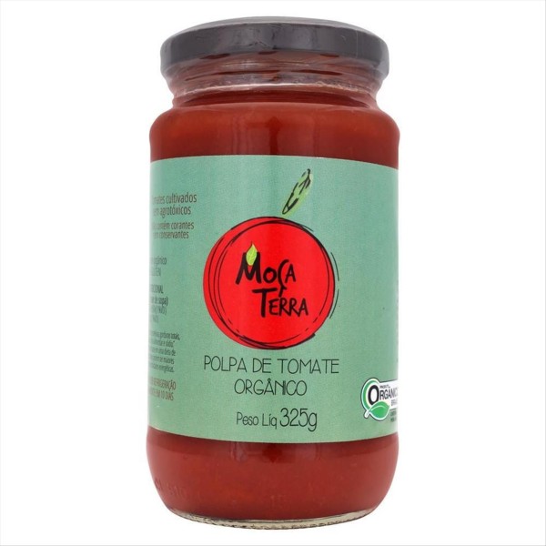 Polpa De Tomate Orgânico Moça Terra Vidro 325g