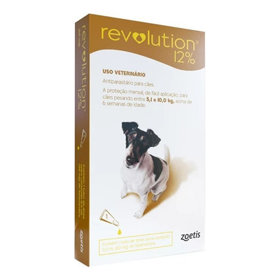 Encontraproduto.com.br - Antipulgas Revolution 12% para Cães de 5,1kg a 10kg