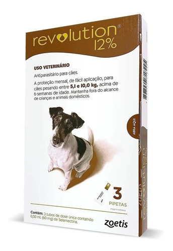 Encontraproduto.com.br - Revolution Zoetis 12% com 3 Bisnagas