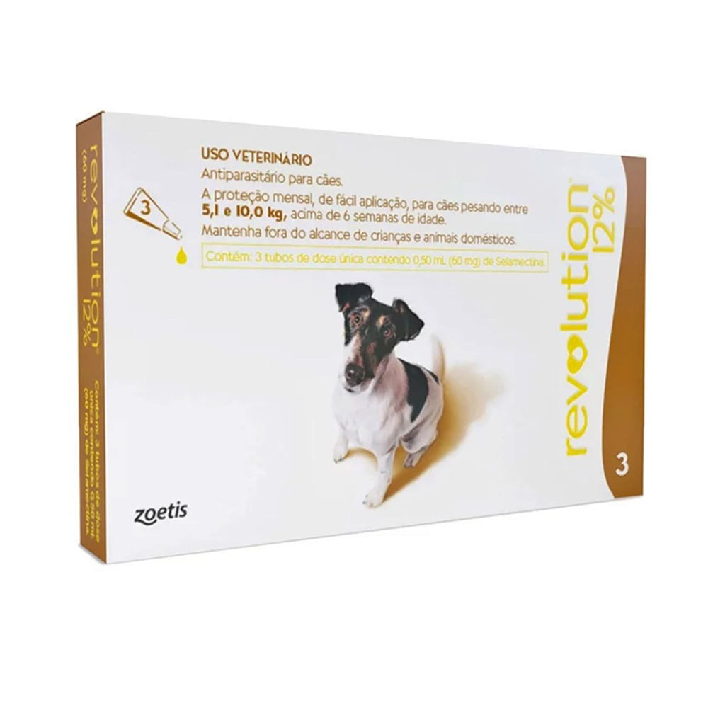 Encontraproduto.com.br - Revolution Zoetis 12% com 3 Bisnagas