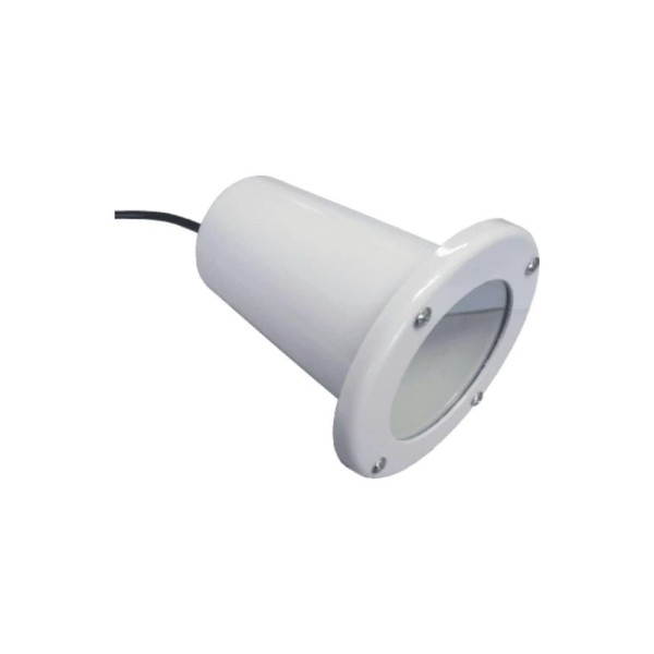 Encontraproduto.com.br - Projetor Para Jardim Piso Par 20 Branco Sem Grade Fm
