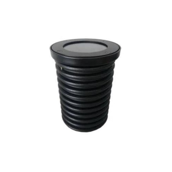Encontraproduto.com.br - Luminaria De Embutir Solo Para 1 Lâmpada Par20 Preto Com Kit Piso Acabado Fm