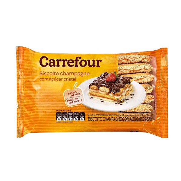 Encontraproduto.com.br - Biscoito Champanhe com Áçucar Cristal Carrefour 150 g