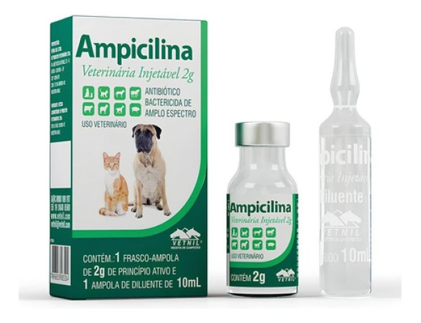 Encontraproduto.com.br - Ampicilina Injetável Antibiótico Bactericida