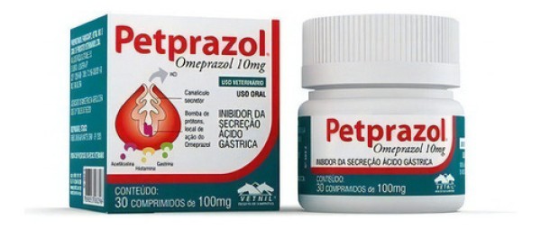 Encontraproduto.com.br - Petprazol 10mg Antiácido para cães e Gatos